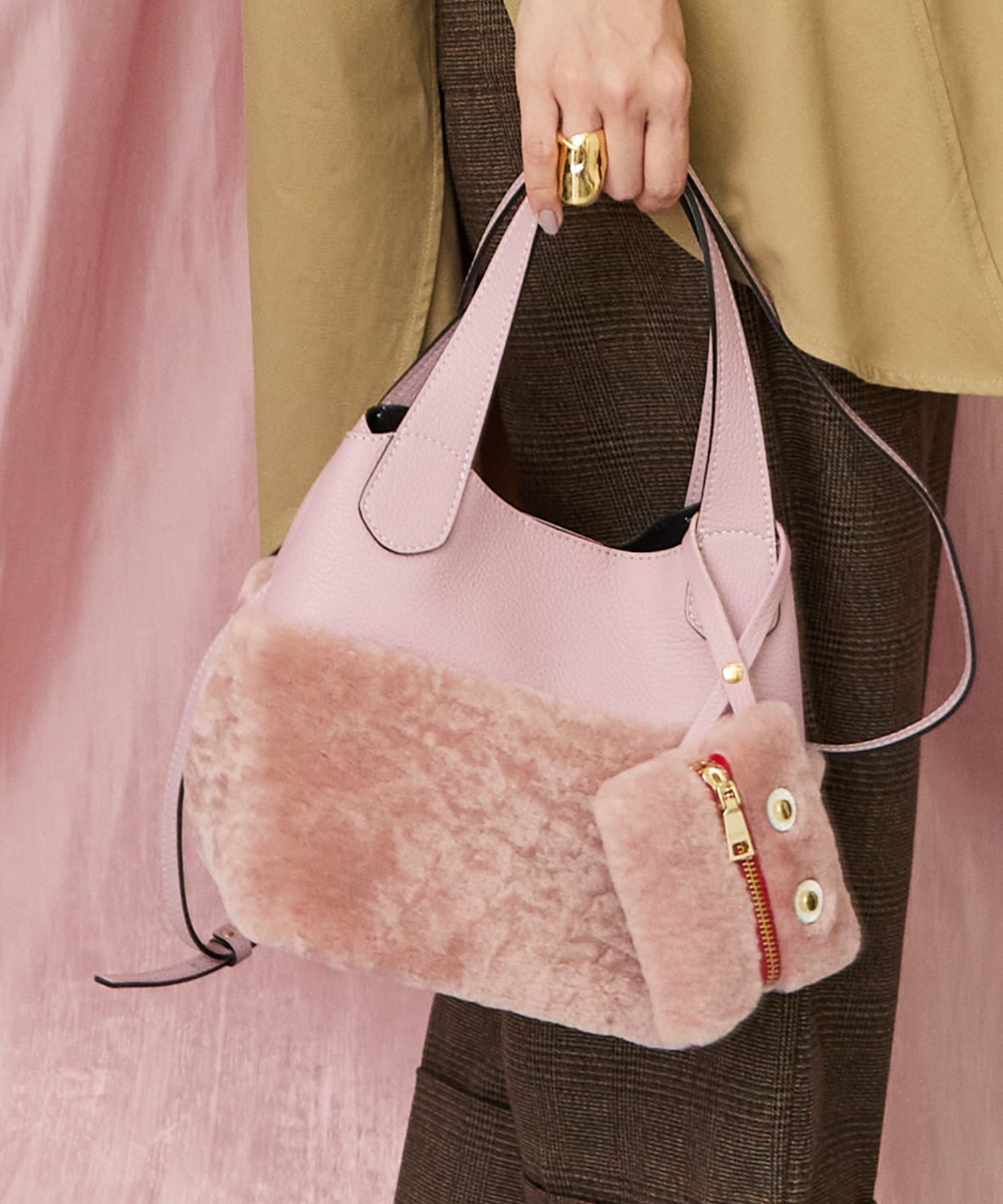 レディース WEB限定 レザーバッグ 2WAY ムートンコンビ|JETSET SOLO PLUS(ジェットセットソロプラス) 公式通販|レディース ファッション きれいめカジュアル