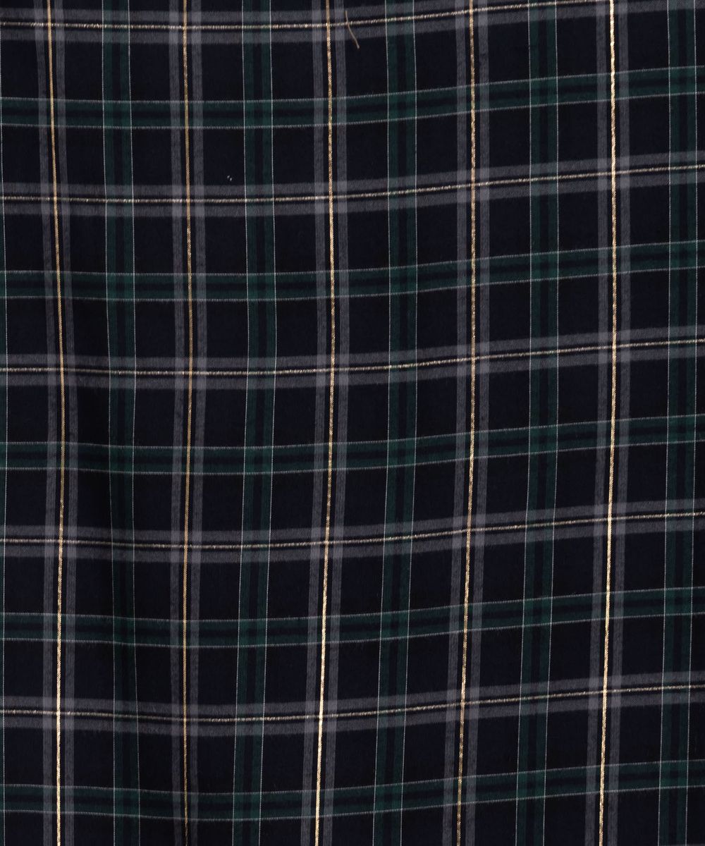 21号(6L~) 起毛ラメチェックブラウス