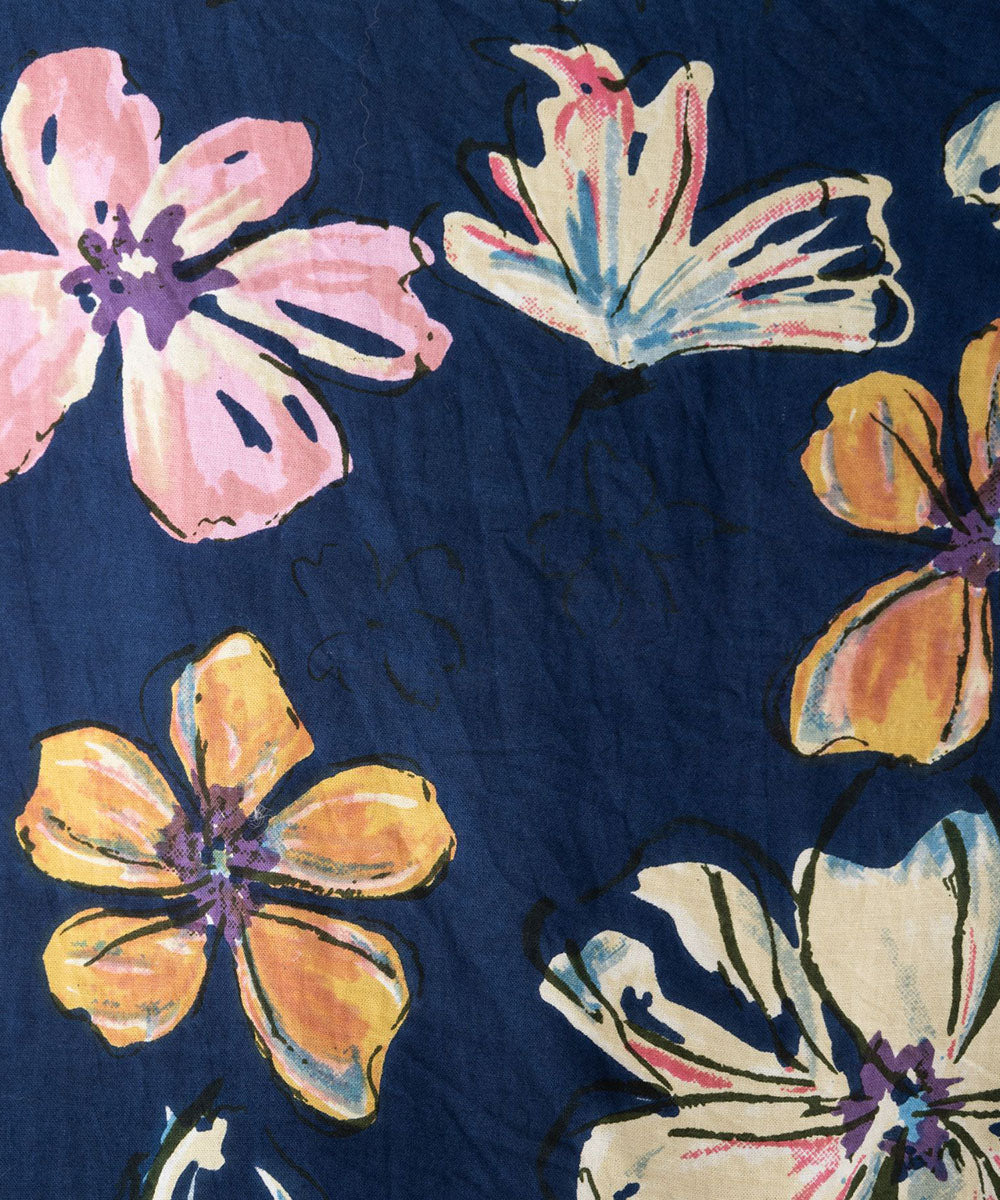 ペイントフラワープリントシャツ