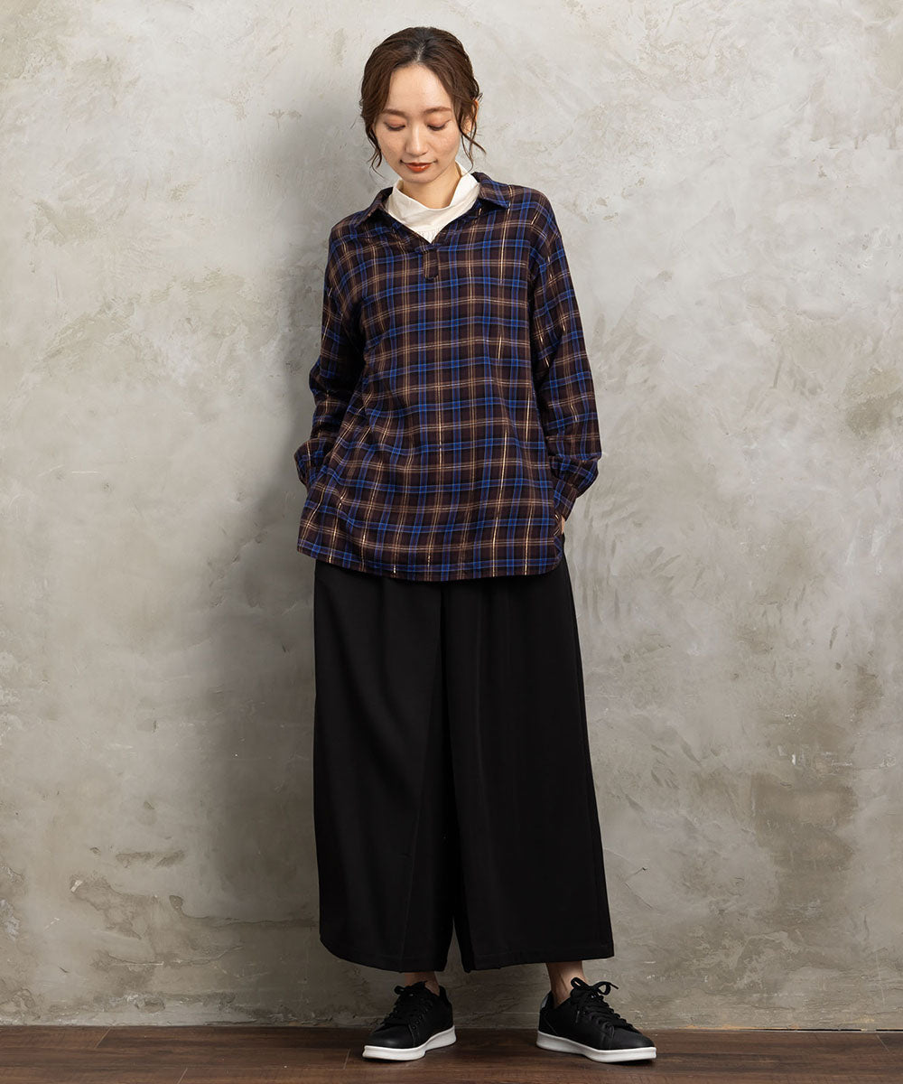 21号(6L~) タックワイドパンツ