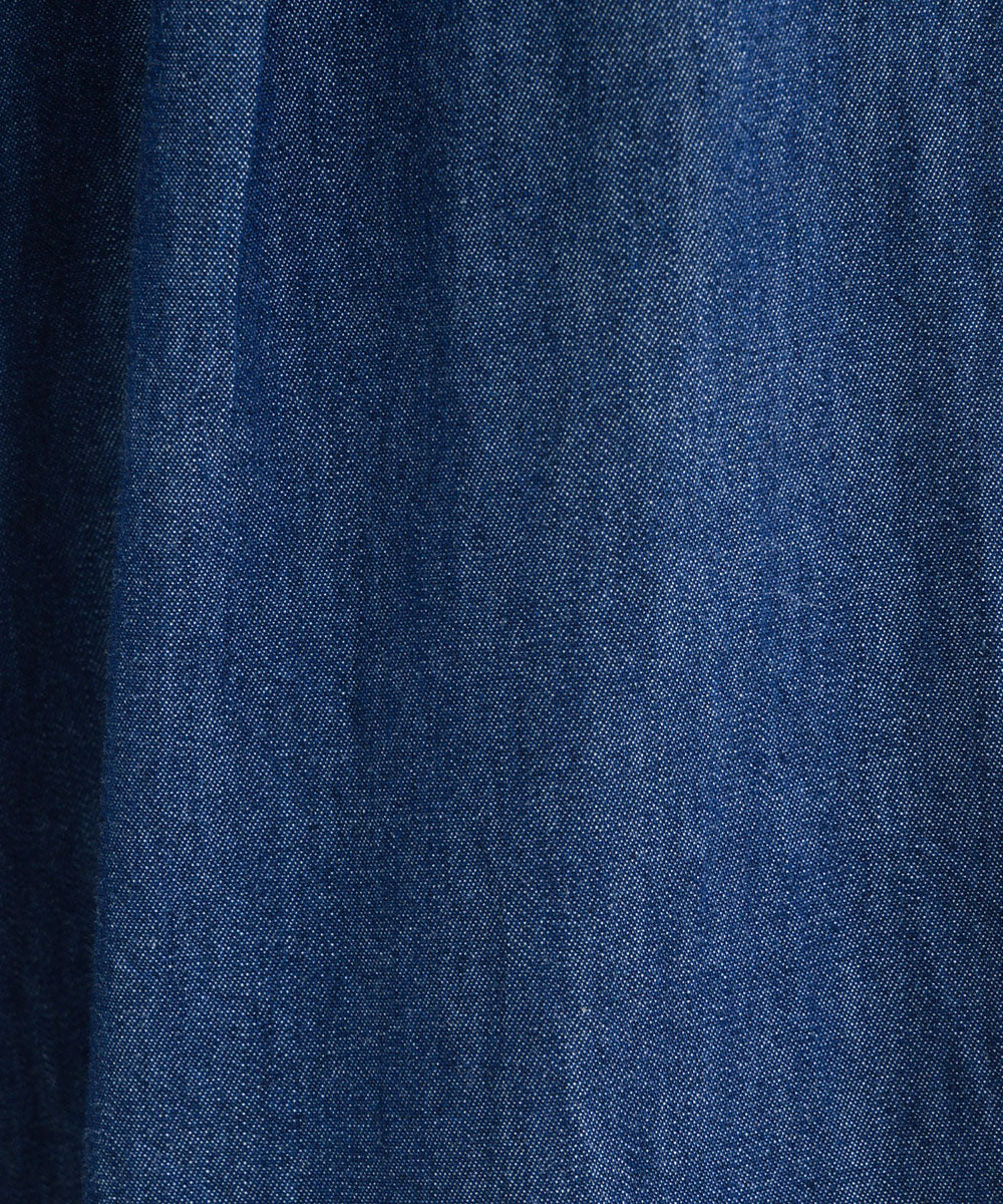 21号(6L~) INDESIGN ピンタックラインデニムパンツ