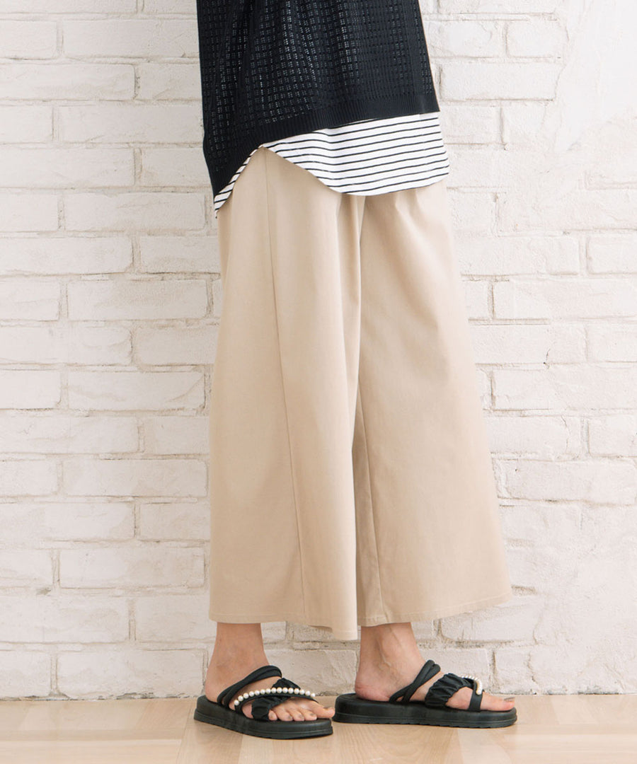 ドライハイテンションタックワイドパンツ