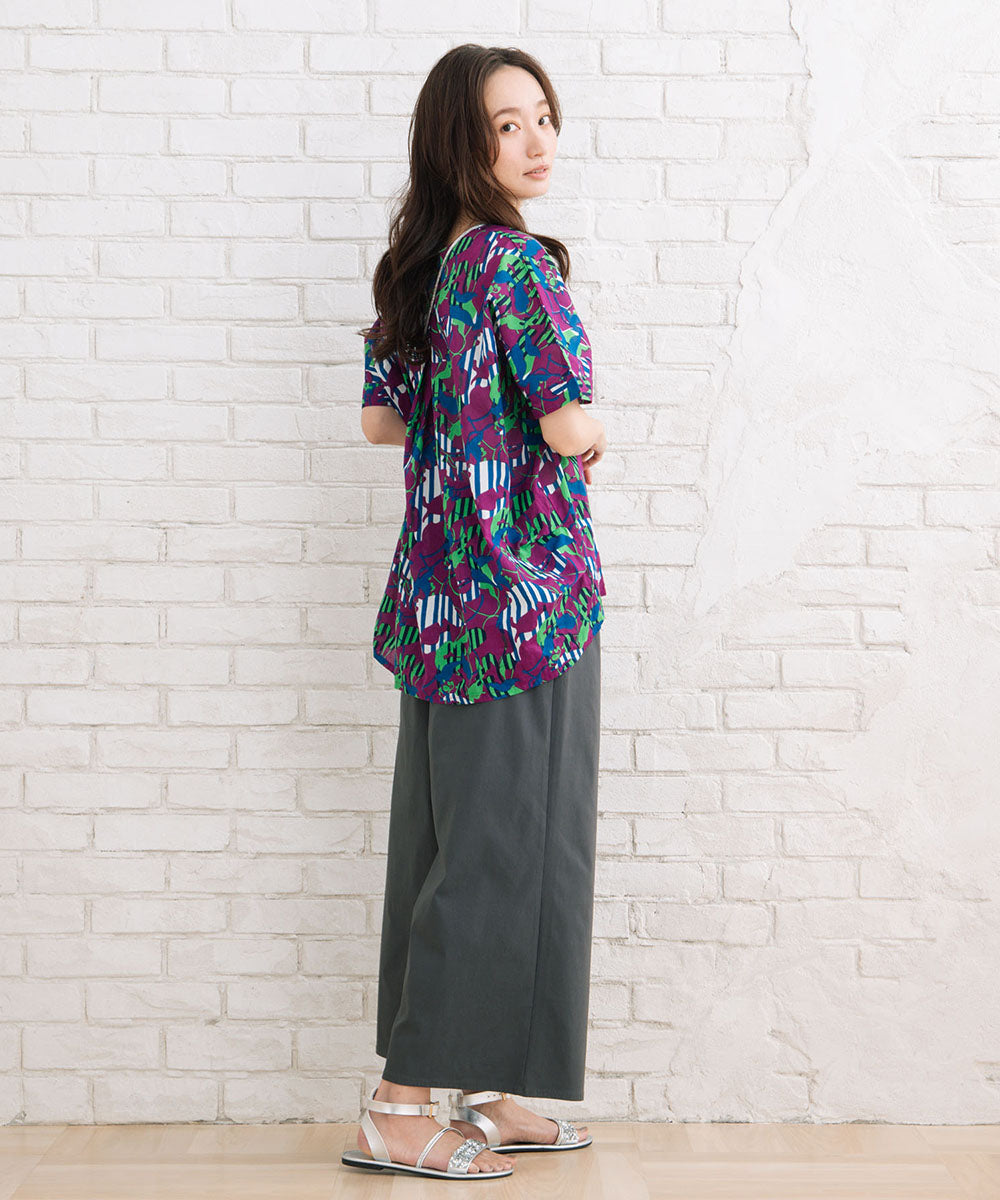 ドライハイテンションタックワイドパンツ