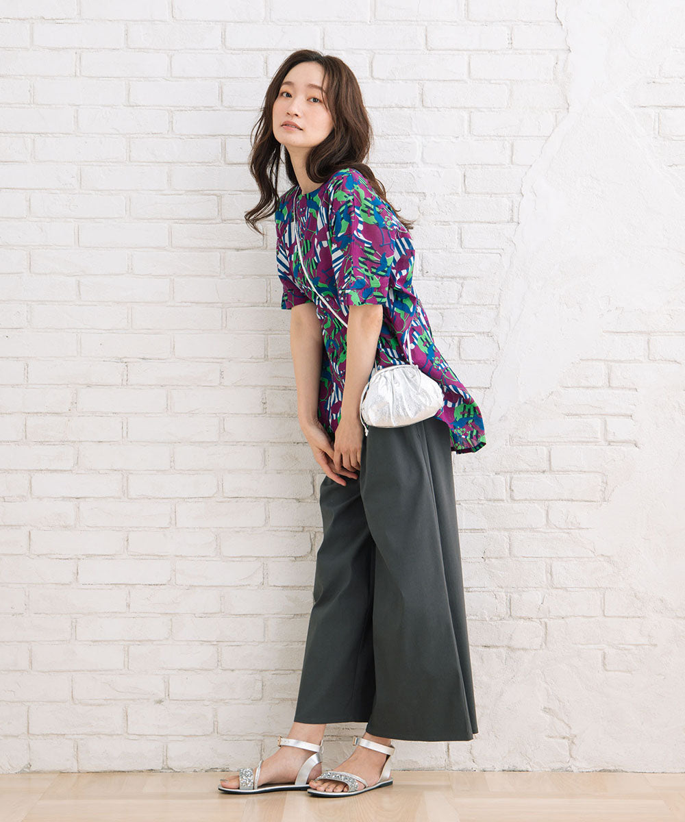 ドライハイテンションタックワイドパンツ