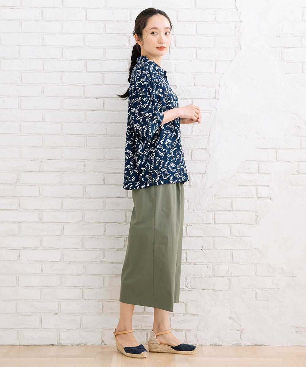 ドライ×ライトハイテンション8分丈ワイドパンツ