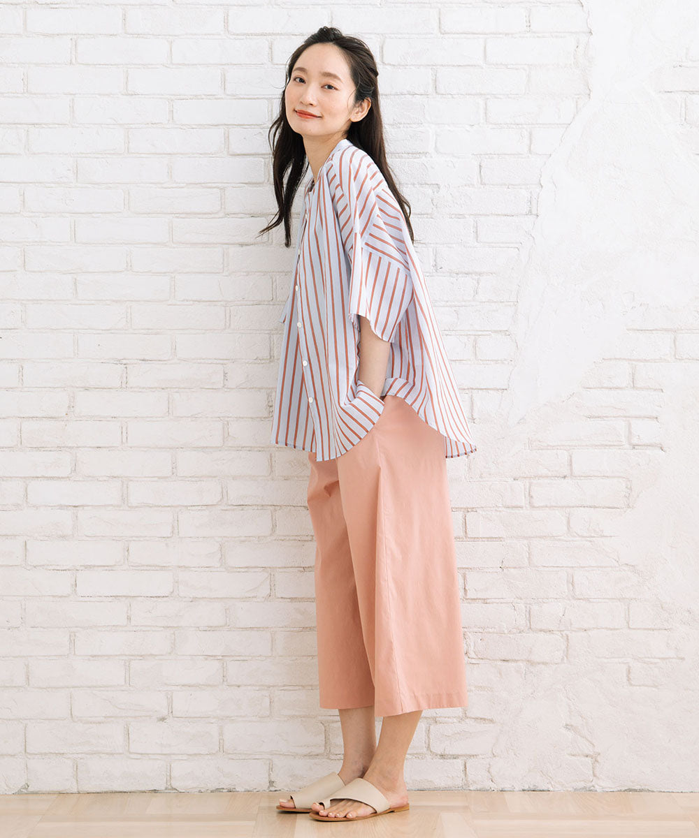 ドライ×ライトハイテンション8分丈ワイドパンツ