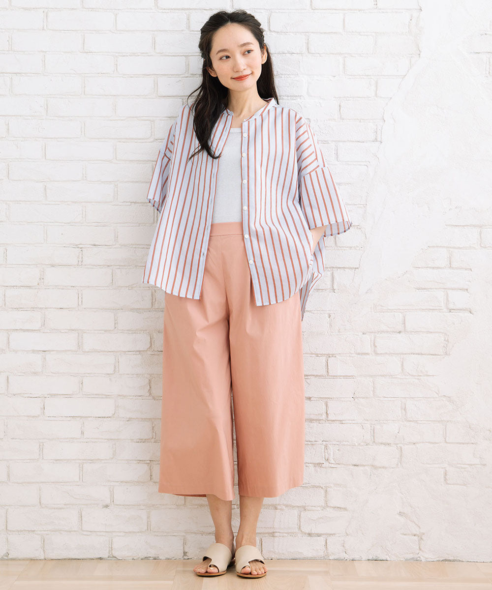 ドライ×ライトハイテンション8分丈ワイドパンツ