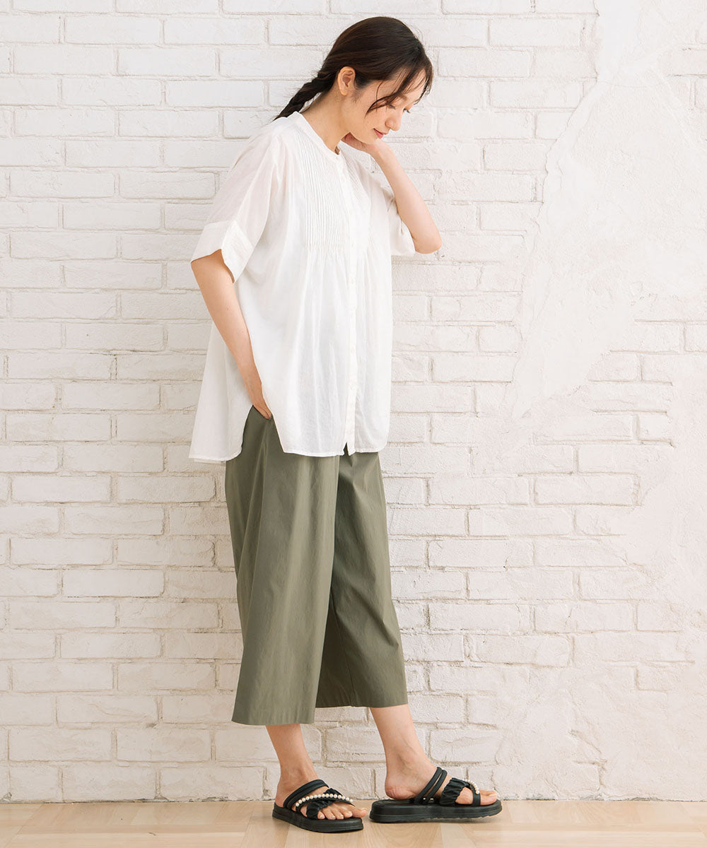 ドライ×ライトハイテンション8分丈ワイドパンツ