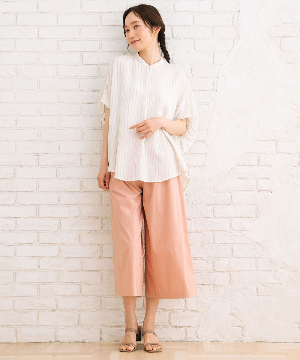 ドライ×ライトハイテンション8分丈ワイドパンツ