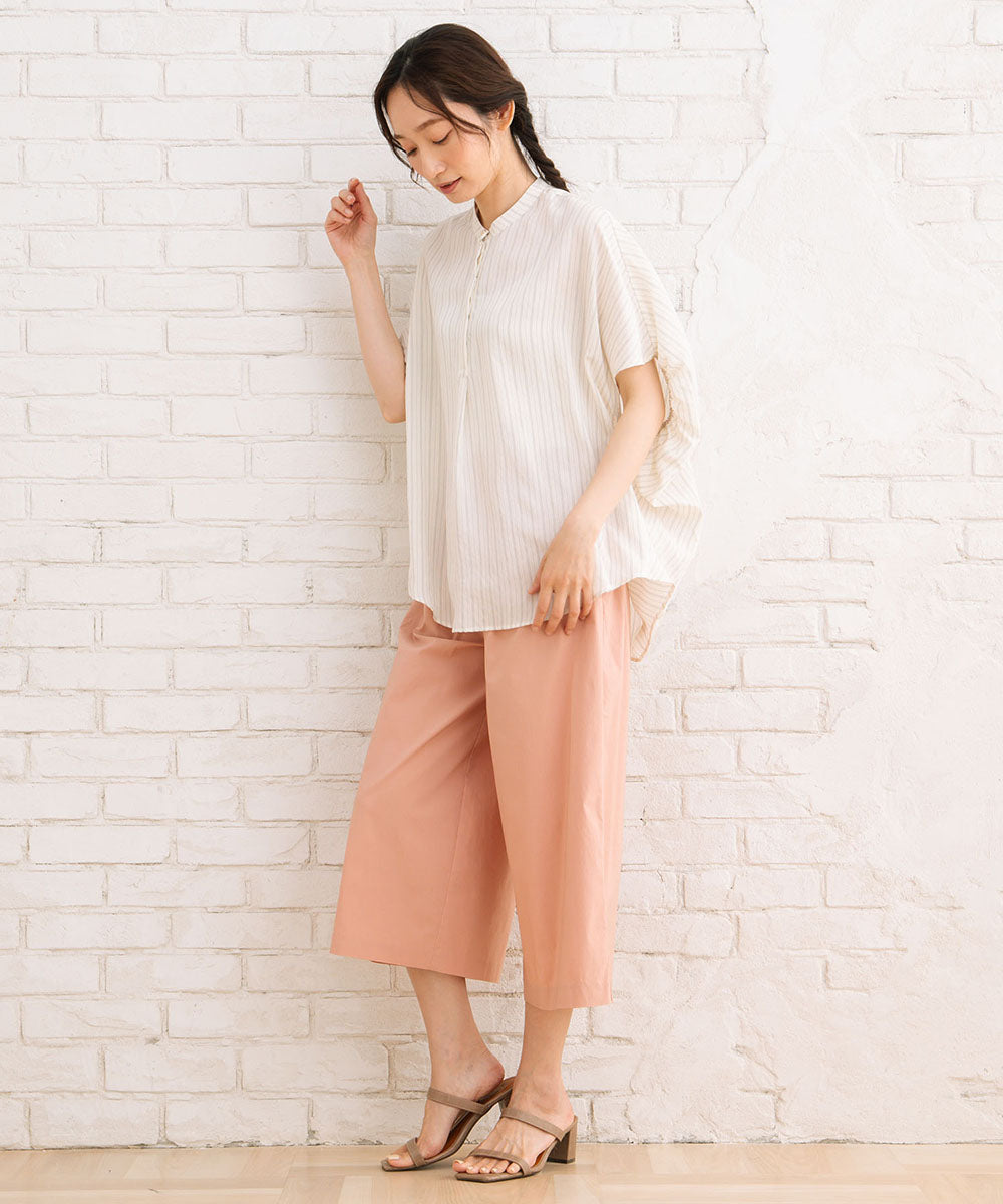 ドライ×ライトハイテンション8分丈ワイドパンツ