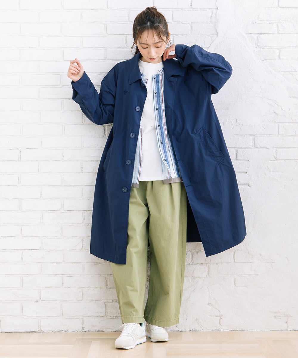 FONTLAB コットンピケタックワイドパンツ