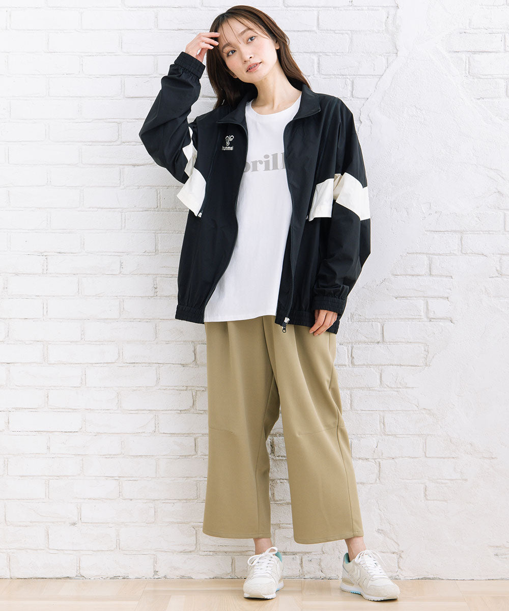 FONTLAB スムースポンチタックワイドパンツ