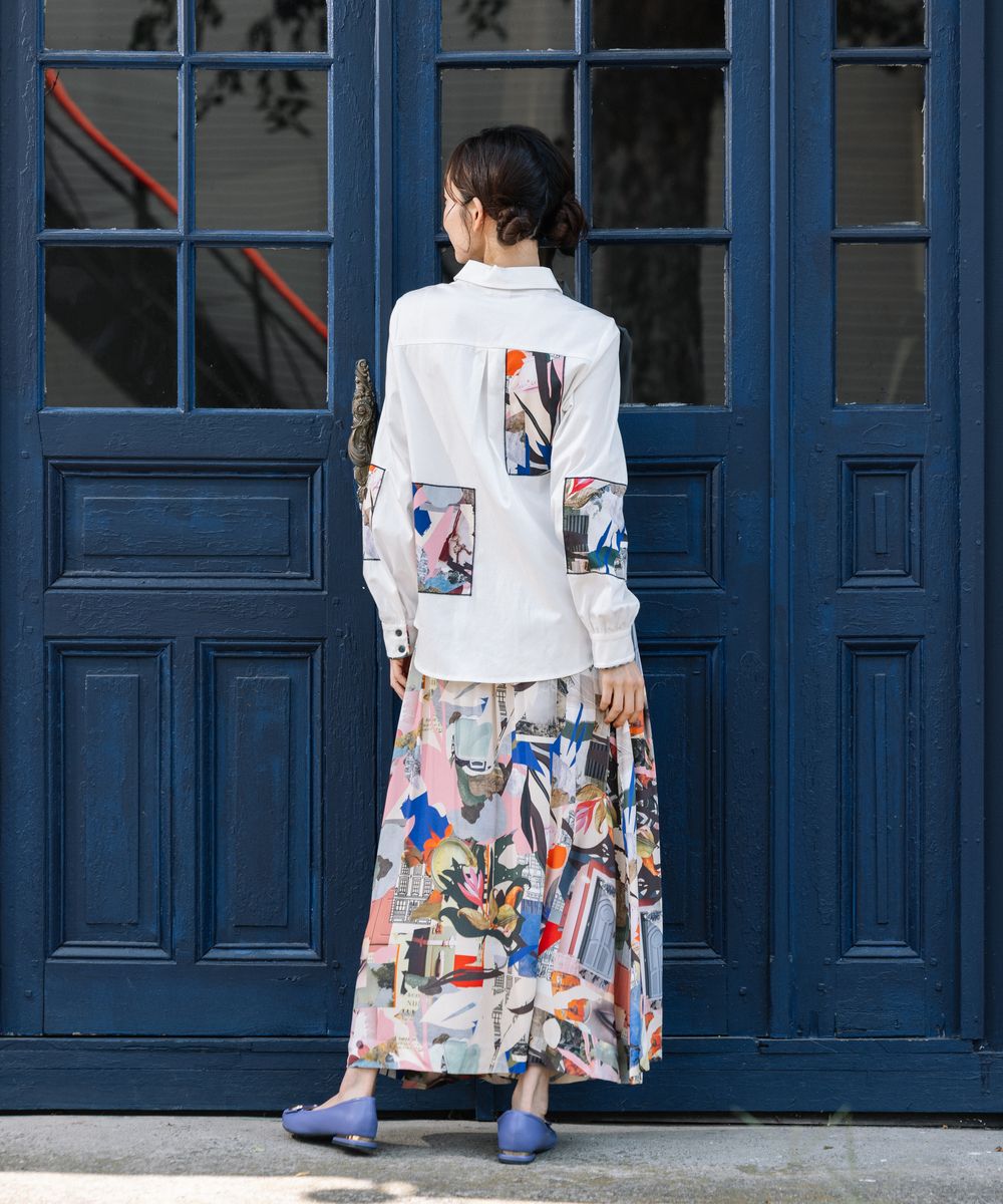 サブストリート 大きいサイズ レディース スカート プリント ロング |sabstreet my standard(サブストリートマイスタンダード)