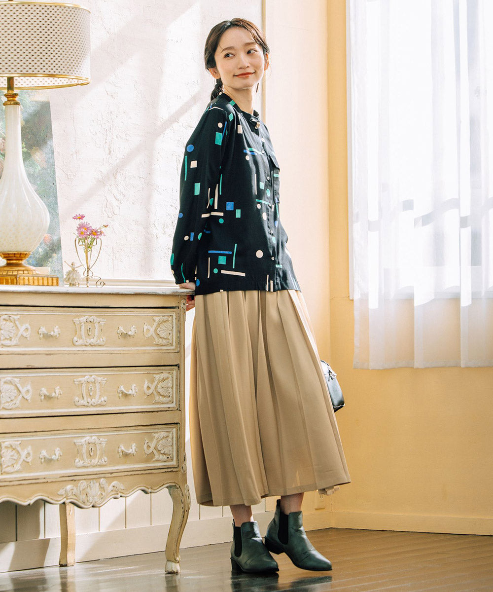 アシメプリーツスカート