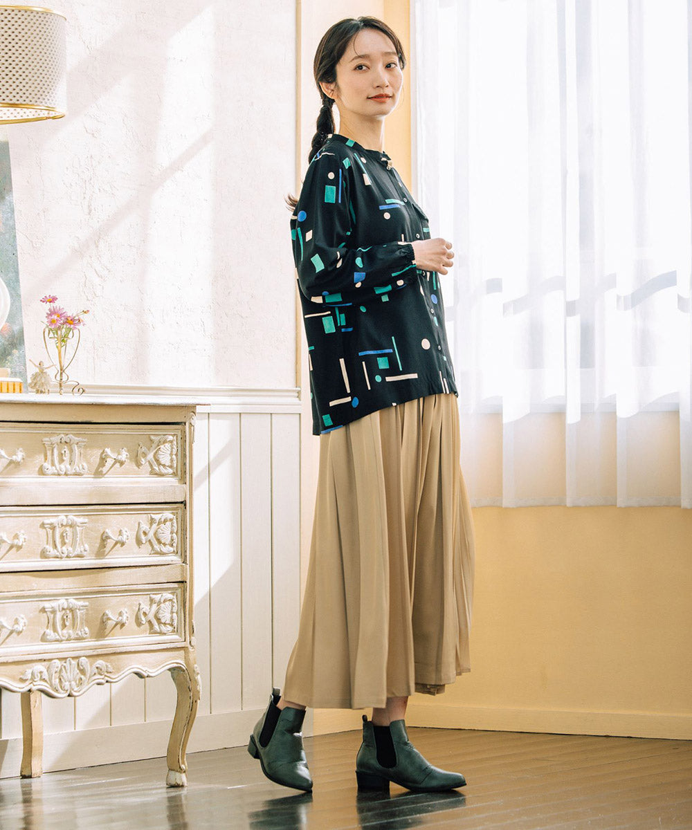 アシメプリーツスカート