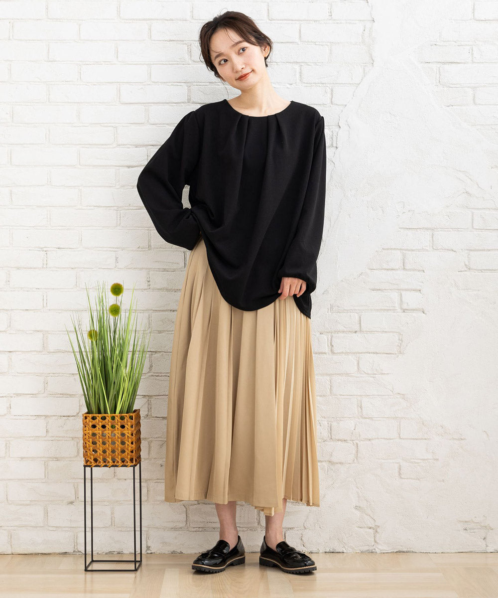 アシメプリーツスカート