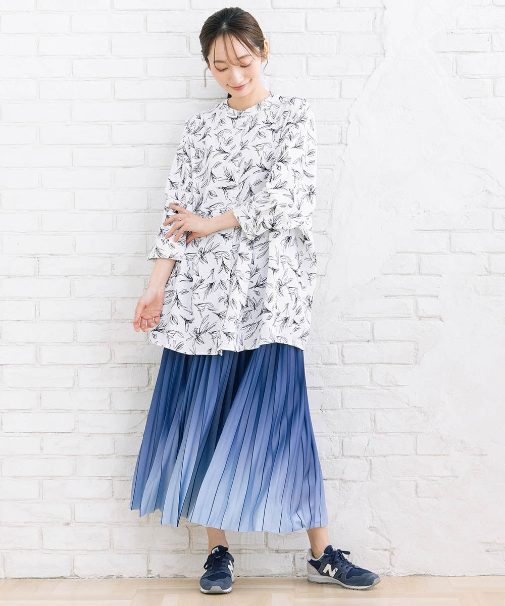 グラデーションプリーツスカート