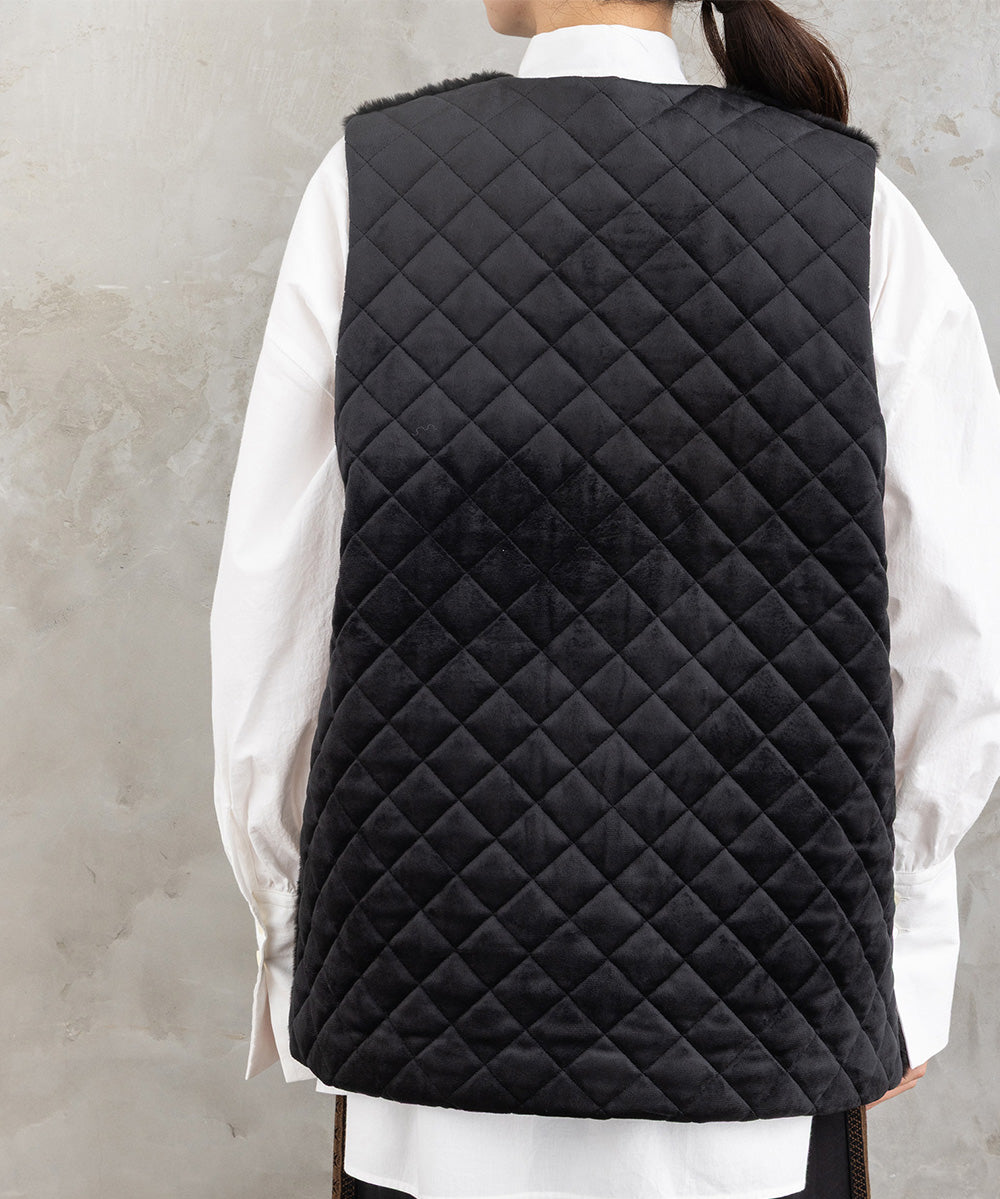 21号(6L~) FONTLAB カットベロア×エコファーコンビジレ