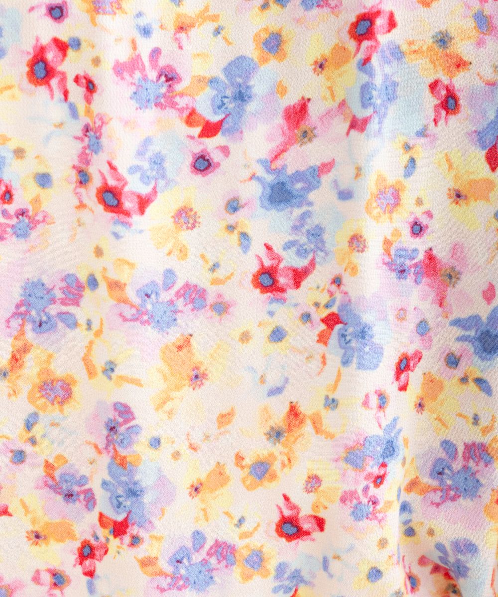 NUMPH パステルフラワーシャツワンピース