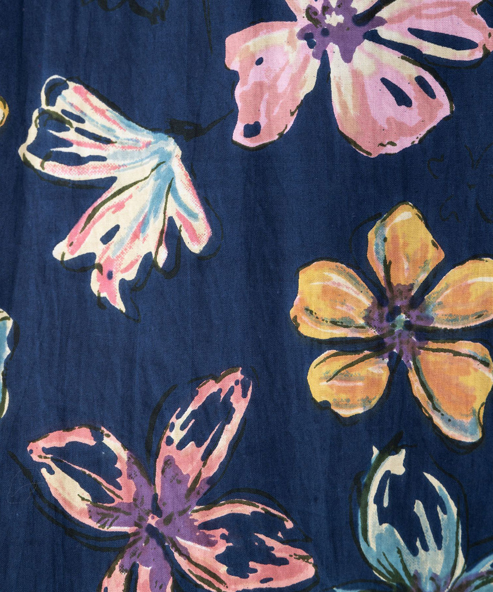 ペイントフラワープリントチュニック