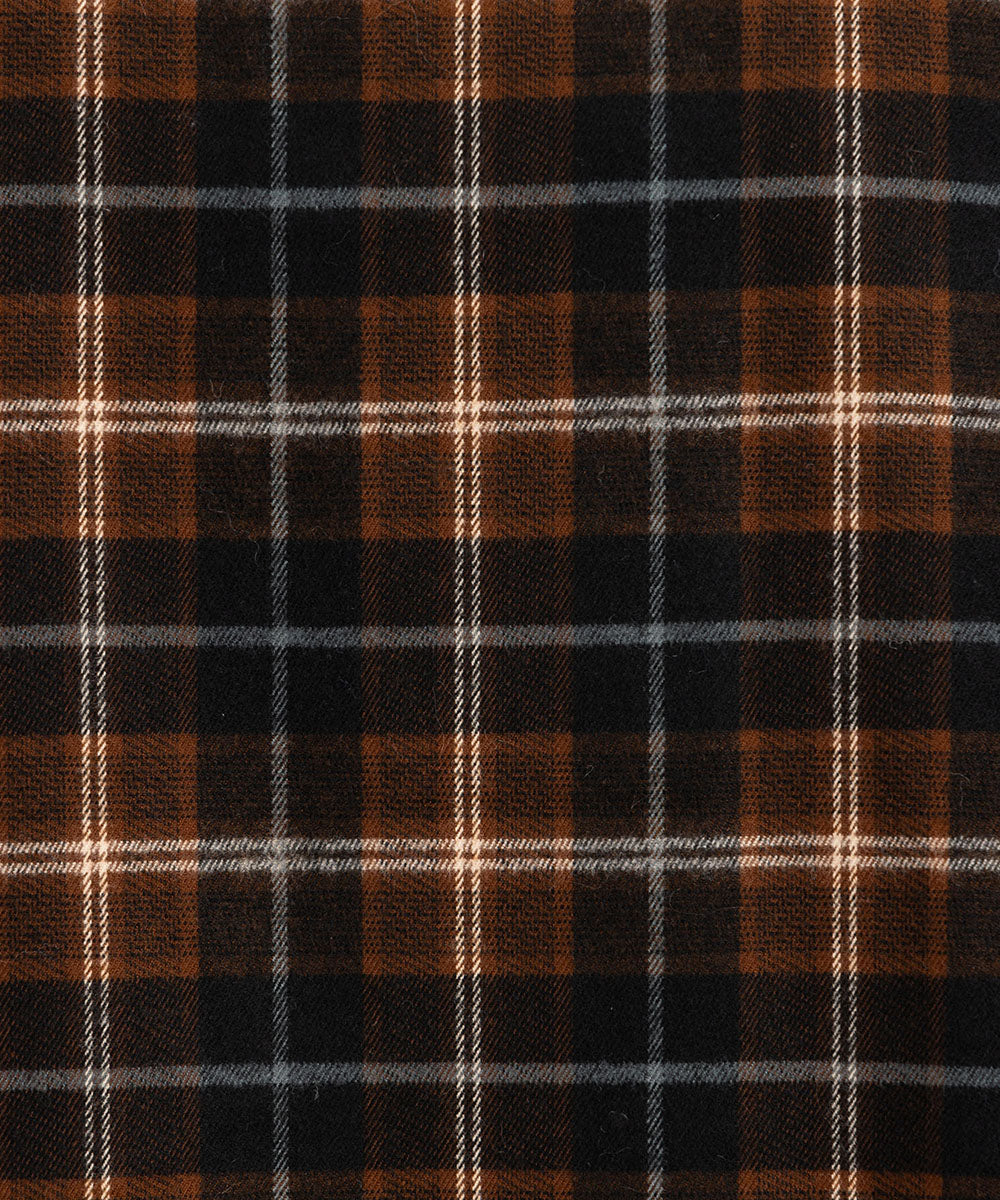 FONTLAB 起毛チェックコンビコートワンピース