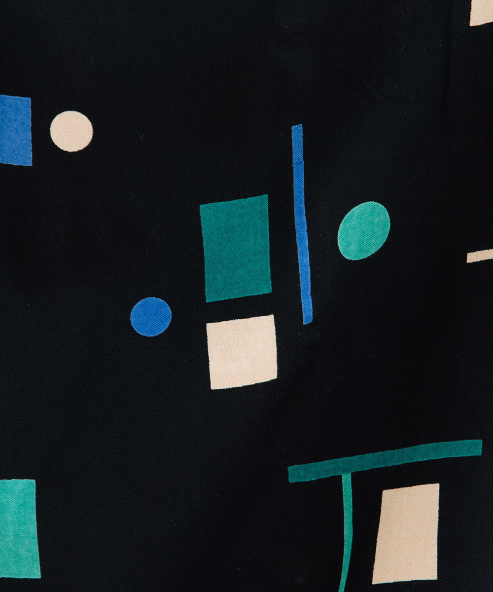 INDESIGN カラフルジオメトリックワンピース