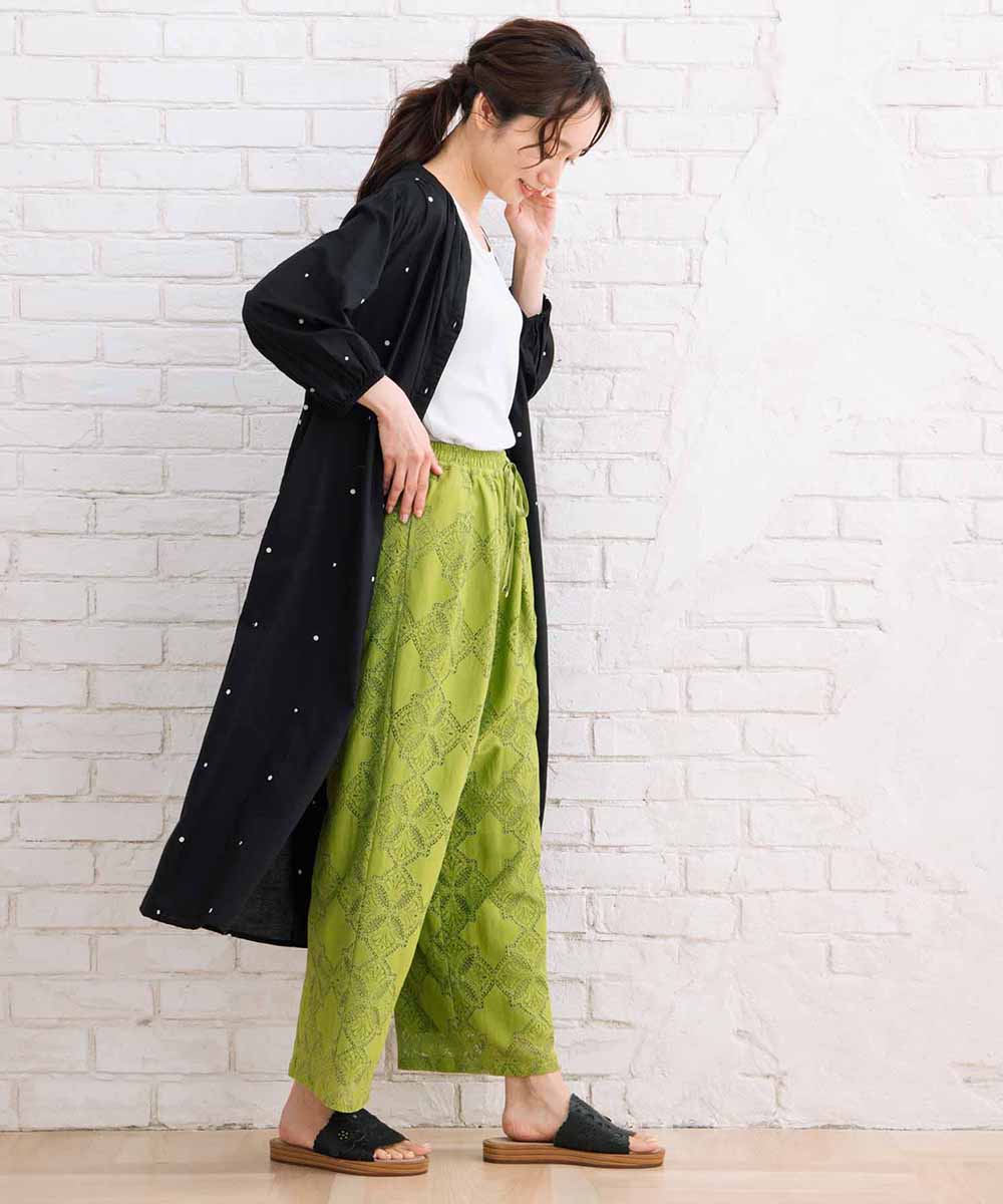 INDESIGN プリント&シャイニードットワンピース