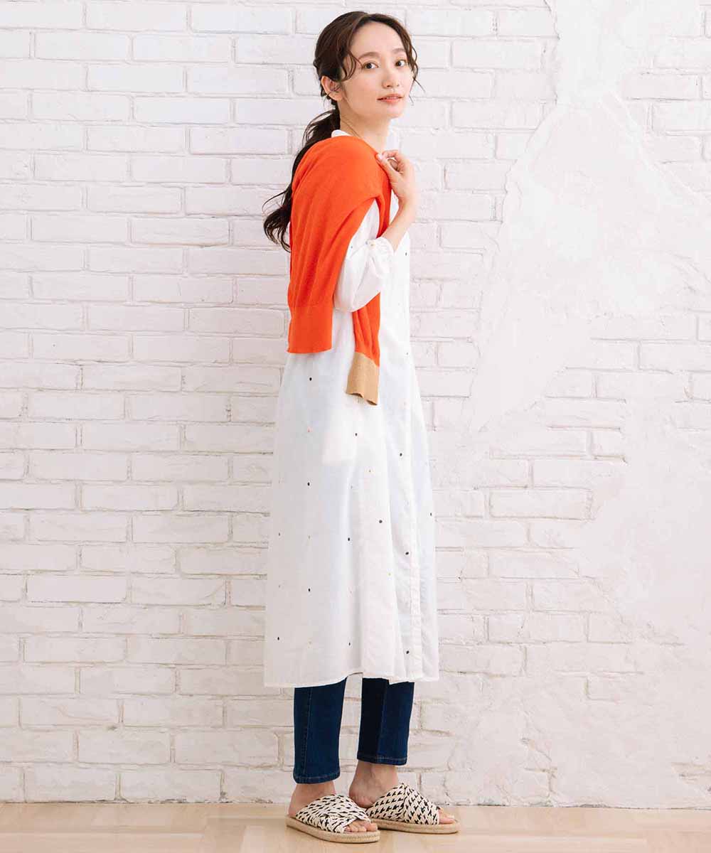 21号(6L~) INDESIGN プリント&シャイニードットワンピース