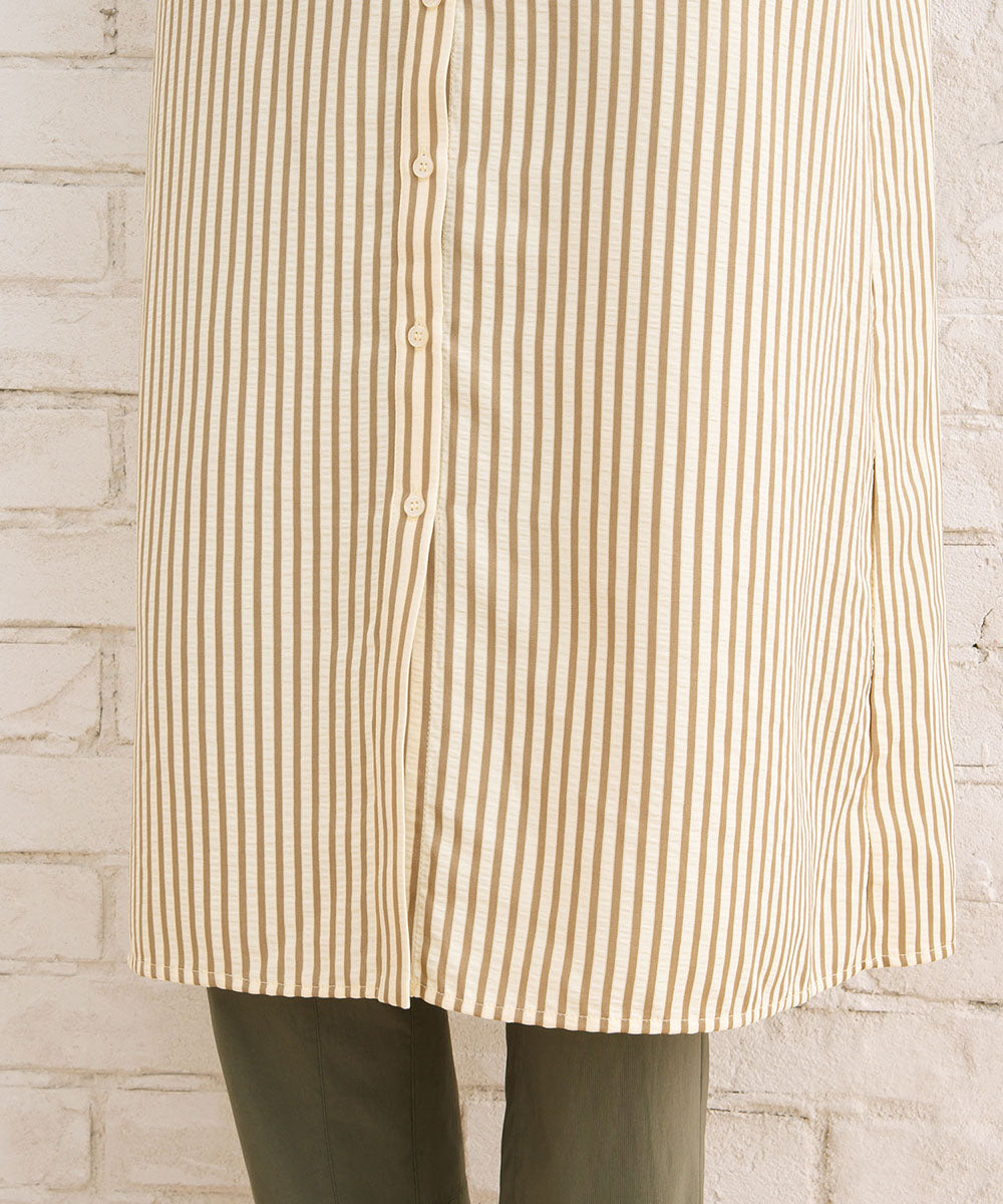 21号(6L~) FONTLAB ドビーストライプサッカーワンピース