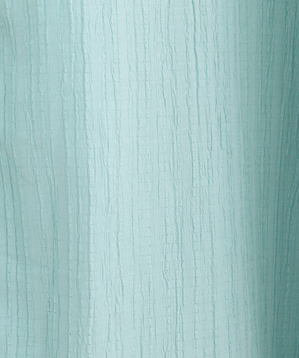 21号(6L~) 楊柳ジャカードシャツチュニック