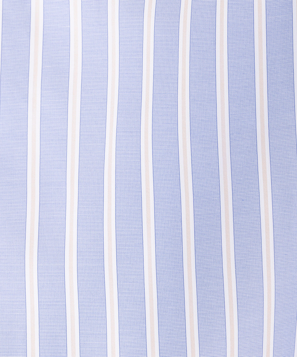 FONTLAB ストライプバンドカラーシャツワンピース