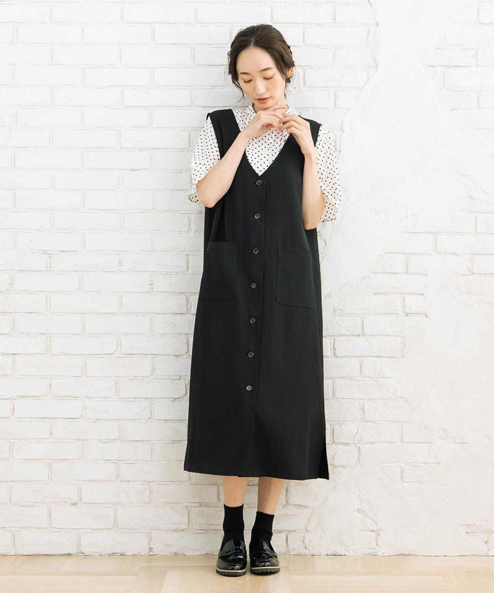 21号(6L~) FONTLAB 2WAYジレ×ジャンパースカート