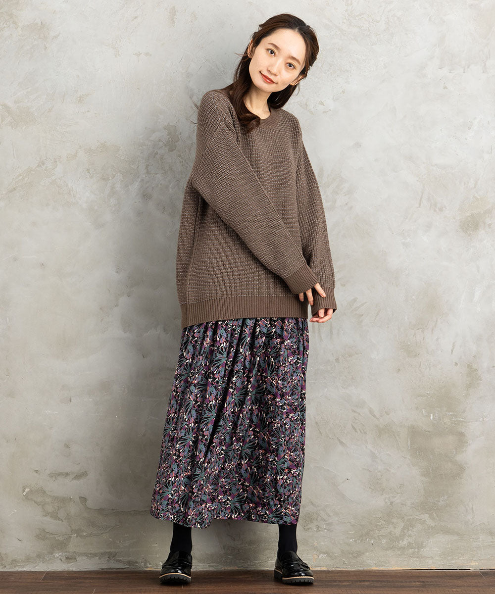 ラメヤーンMIXニット