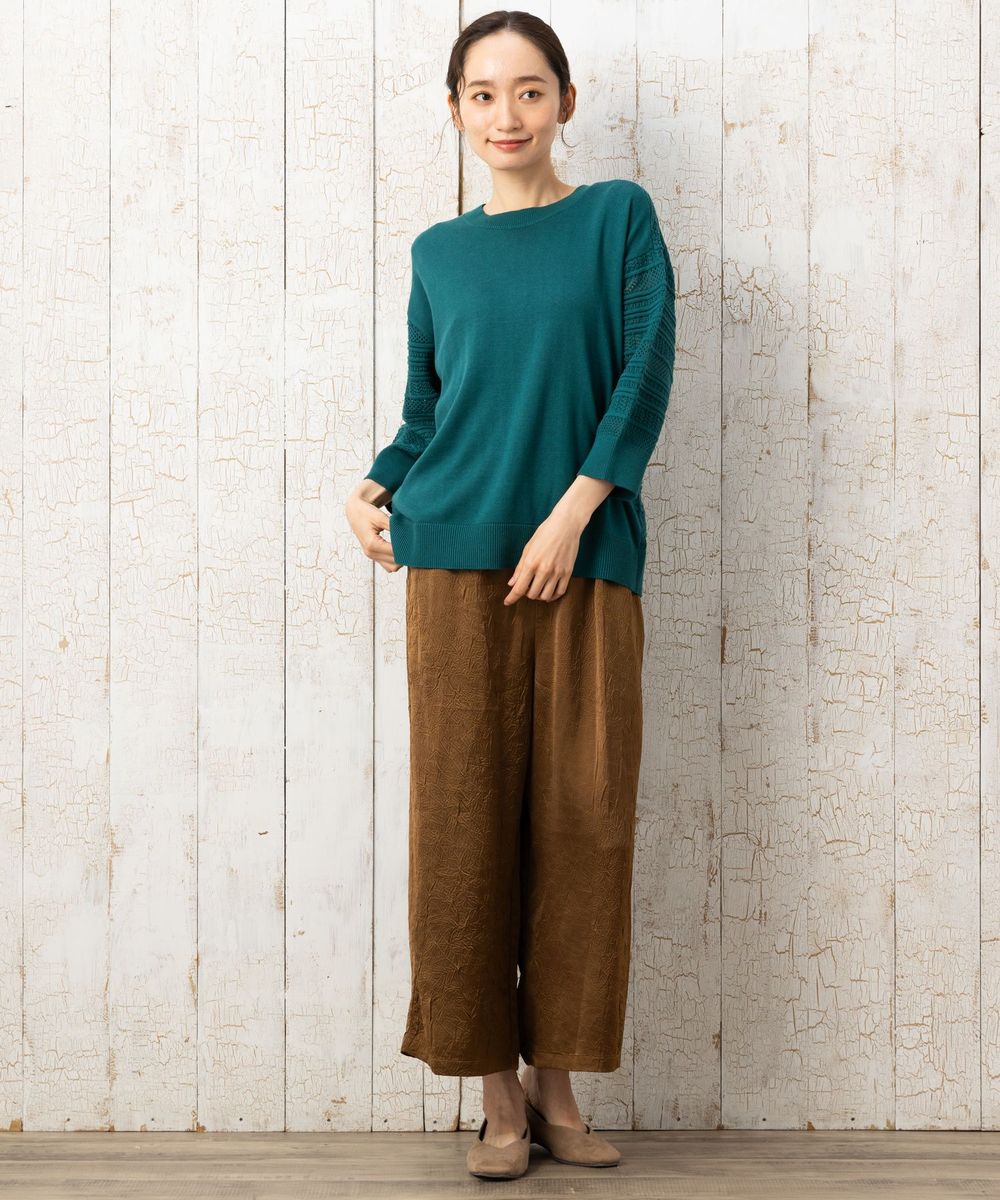 サブストリート 大きいサイズ レディース ニット 透かし編み 長袖|sabstreet my standard(サブストリートマイスタンダード)