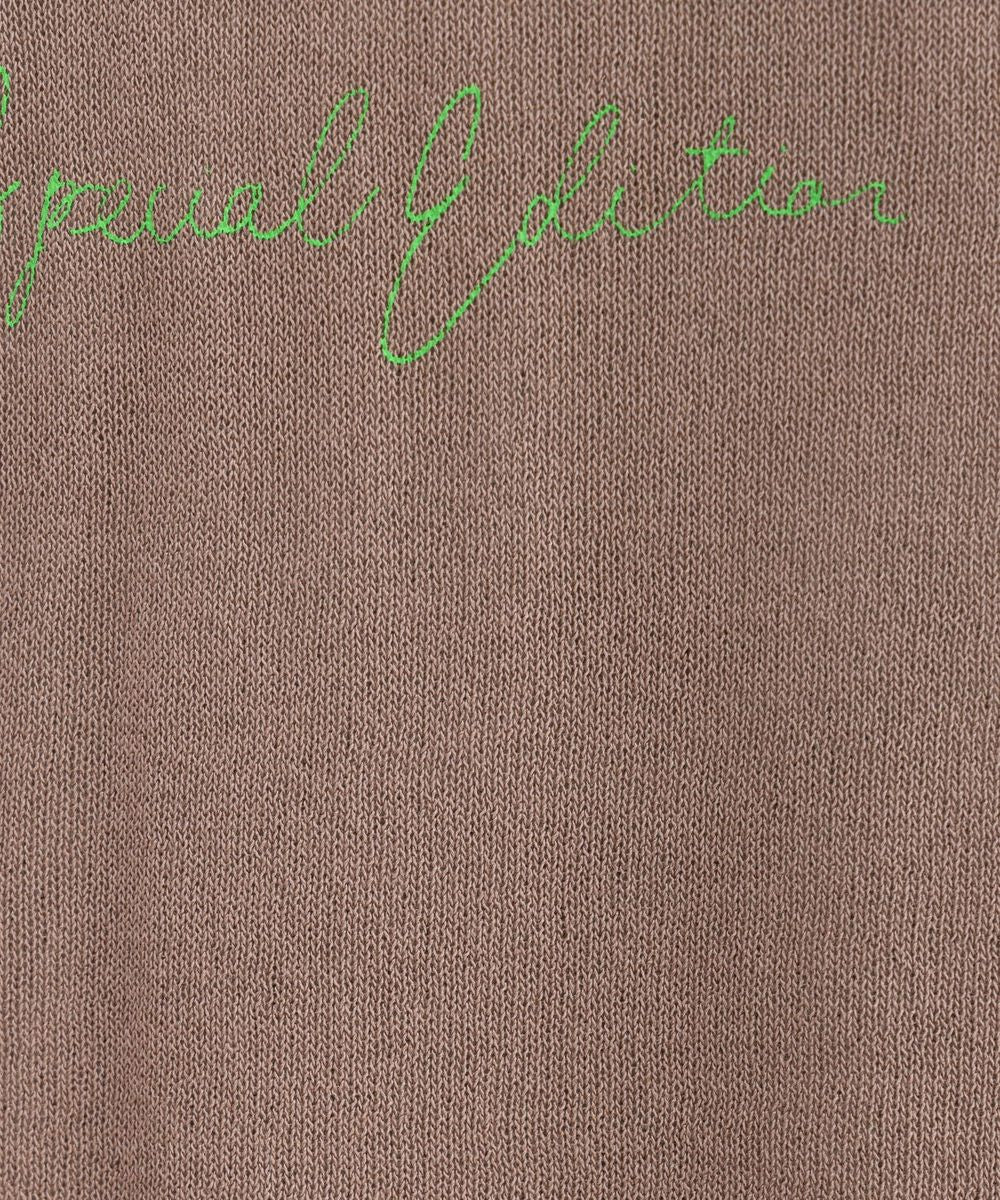 大きいサイズ レディース ニット 七分袖 シアー ロゴ|sabstreet my standard(サブストリートマイスタンダード)