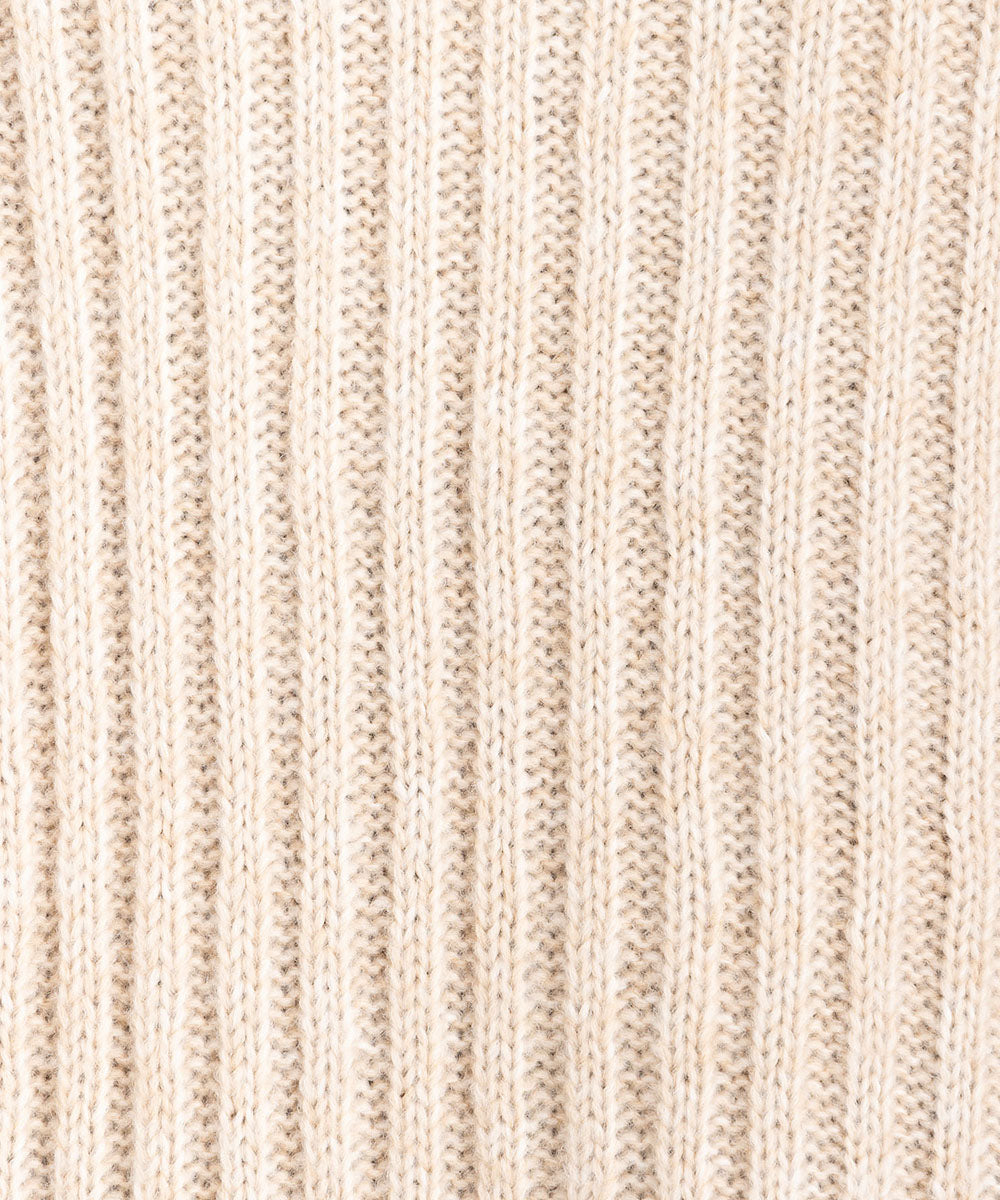 透かし編みメランジベスト