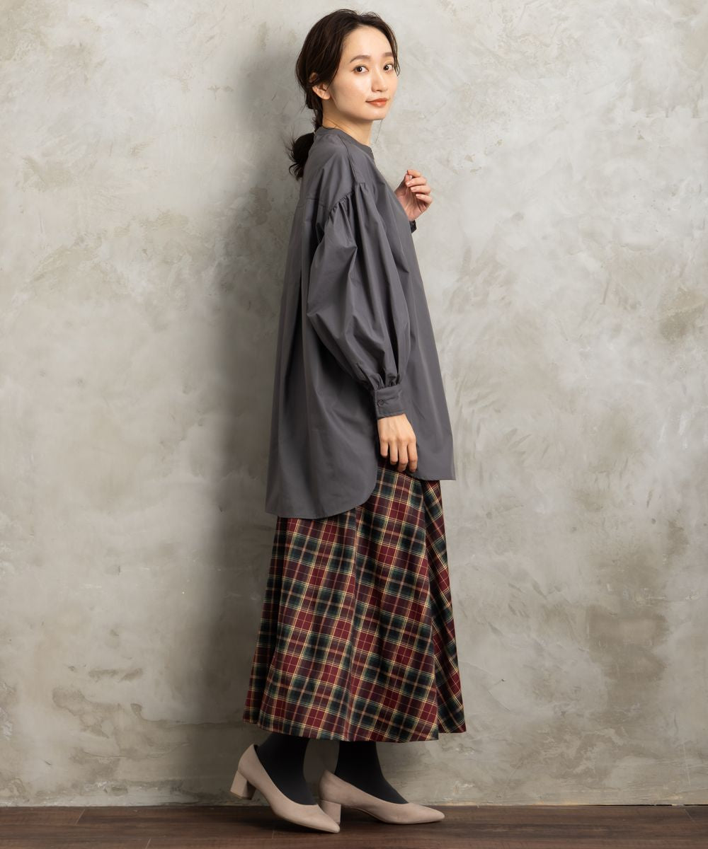 FONTLAB アラン柄ニットベスト×シャツアンサンブル