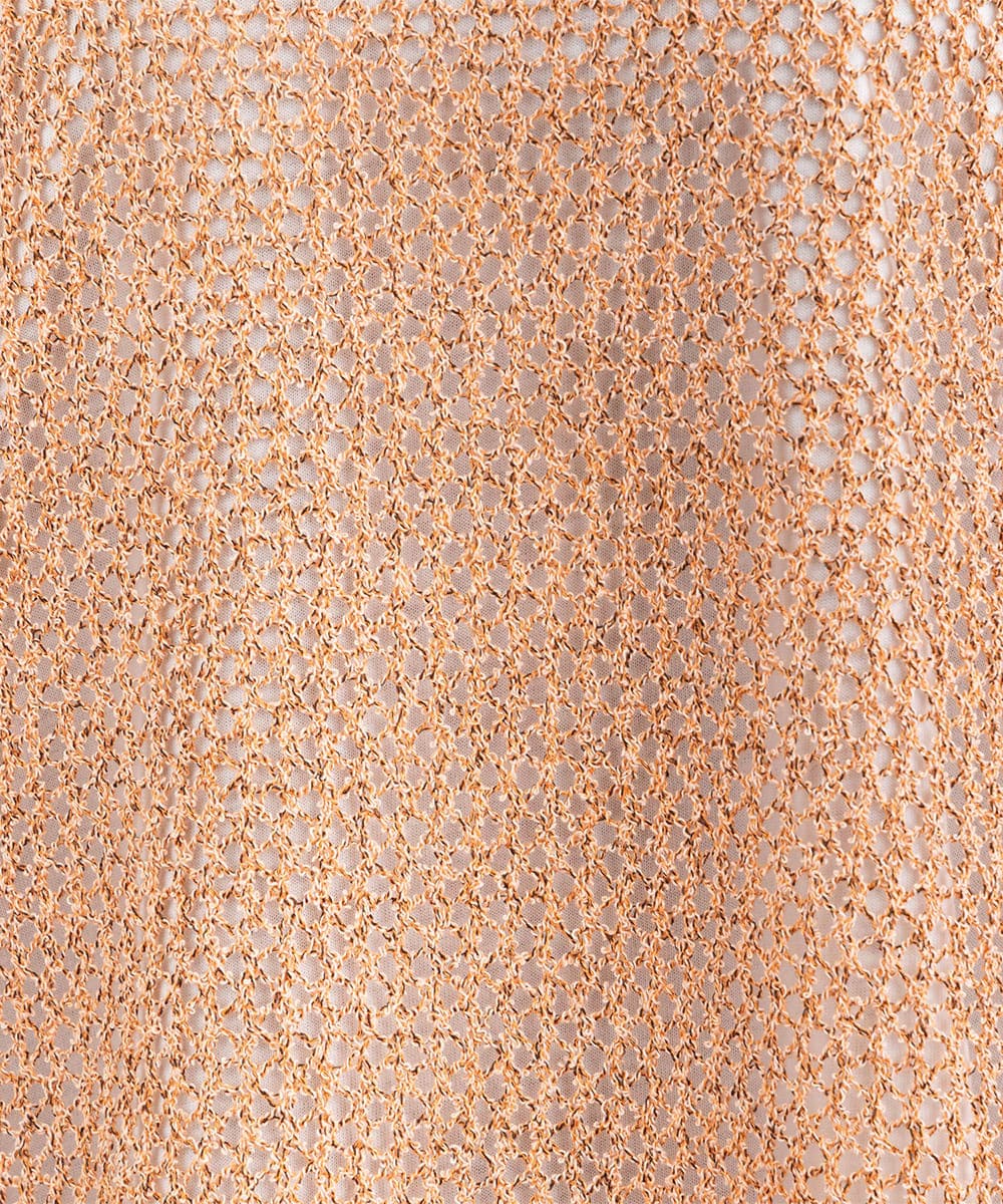 21号(6L~) FONTLAB メッシュニット×シフォンヘムインナーアンサンブル