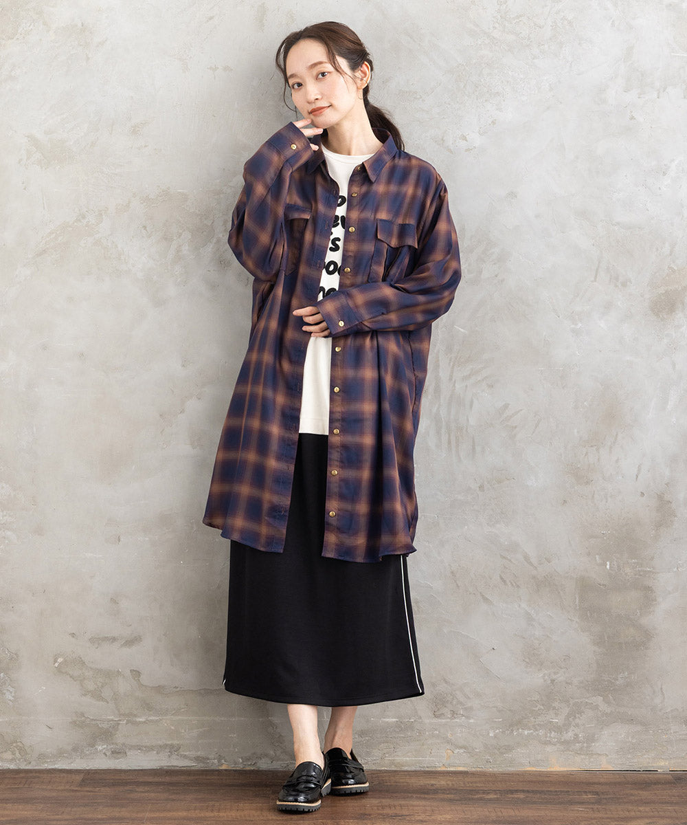 【sabstreet bis】【web限定】15号(3L) サガラロゴ刺繍5分丈プルオーバー