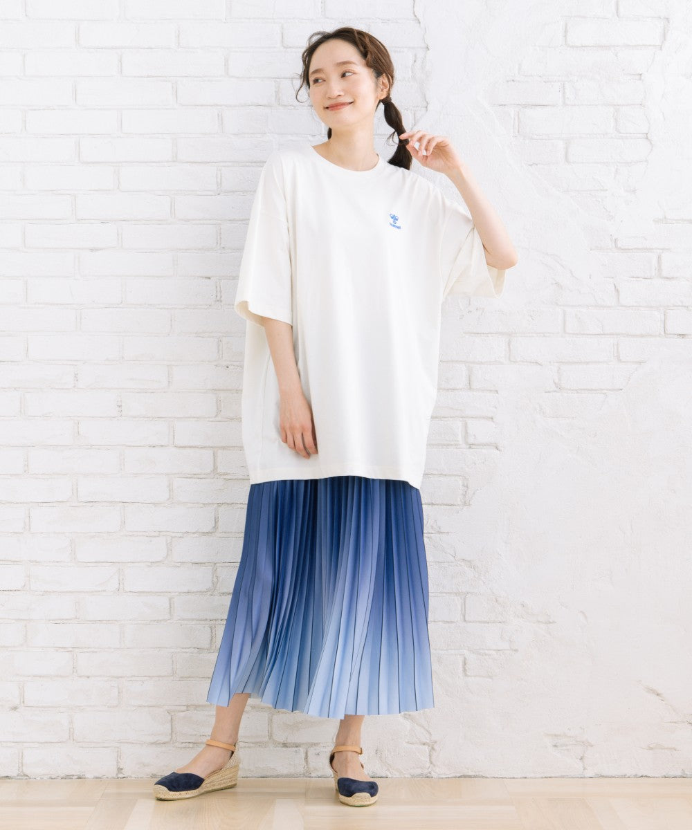 【Web限定】 hummel バックプリントコットンライクTシャツ