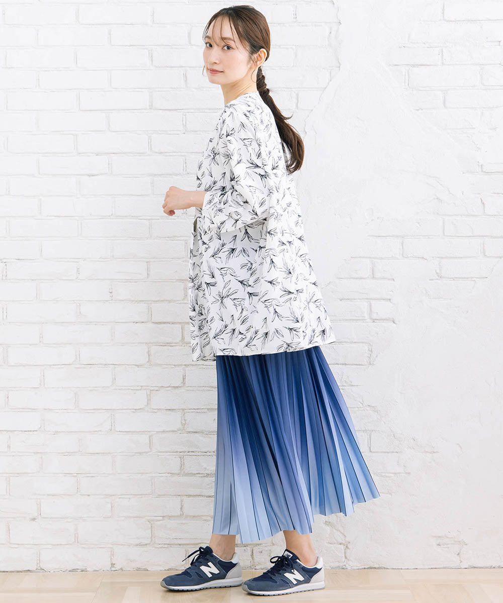 【sabstreet bis】【web限定】 ウエストタックジョーゼットブラウス