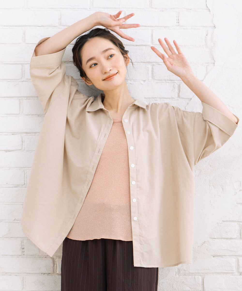 【sabstreet bis】スキッパーゆるシャツ