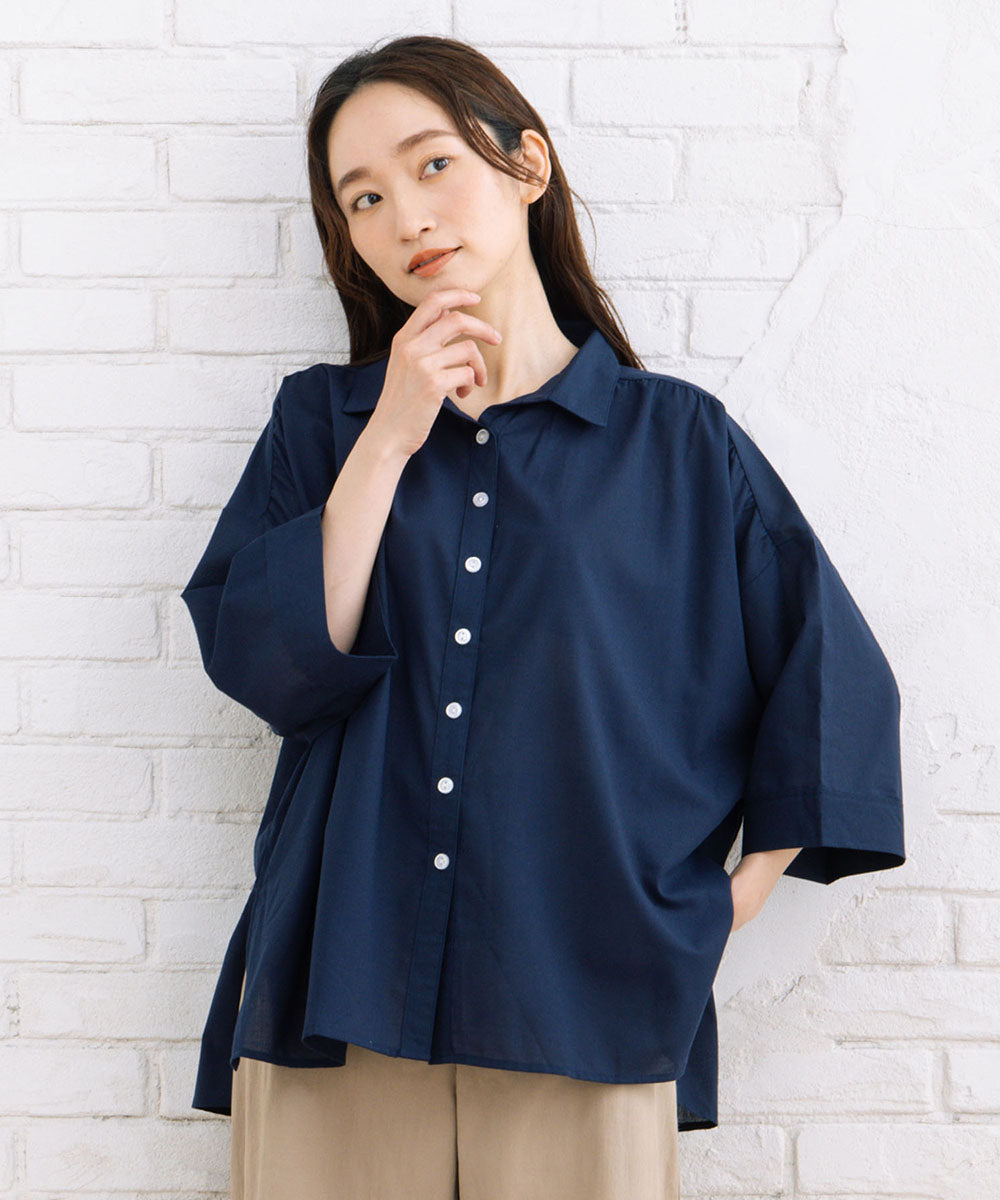 【sabstreet bis】スキッパーゆるシャツ