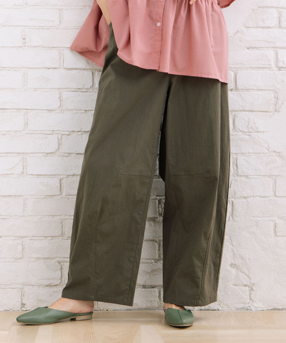 大きいサイズ レディース カーブタックパンツ ウエストゴム|大きいサイズ レディース ブランド 通販 安い WEB限定 カジュアル コーデ ファッション