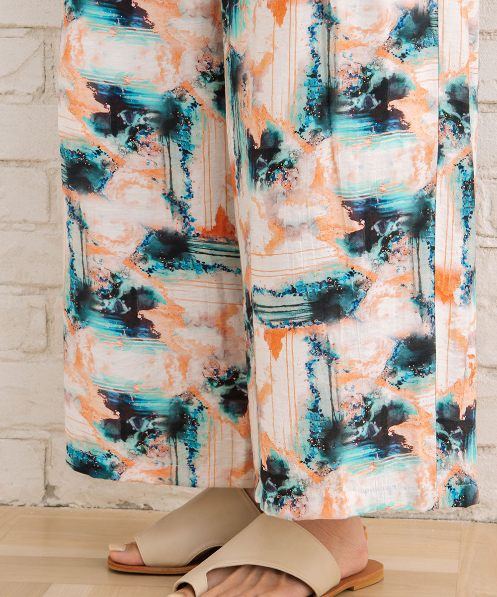 【sabstreet bis】総柄プリントイージーパンツ