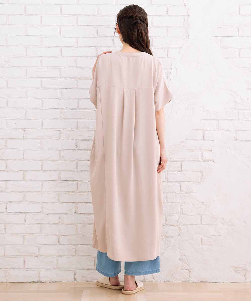 【sabstreet bis】ライトジョーゼットスキッパーワンピース