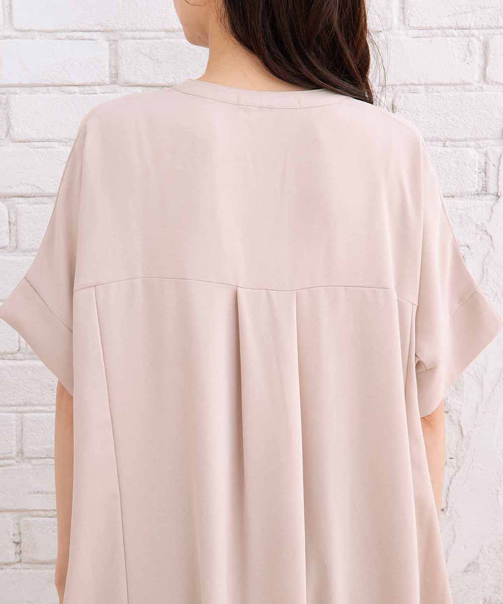 【sabstreet bis】ライトジョーゼットスキッパーワンピース