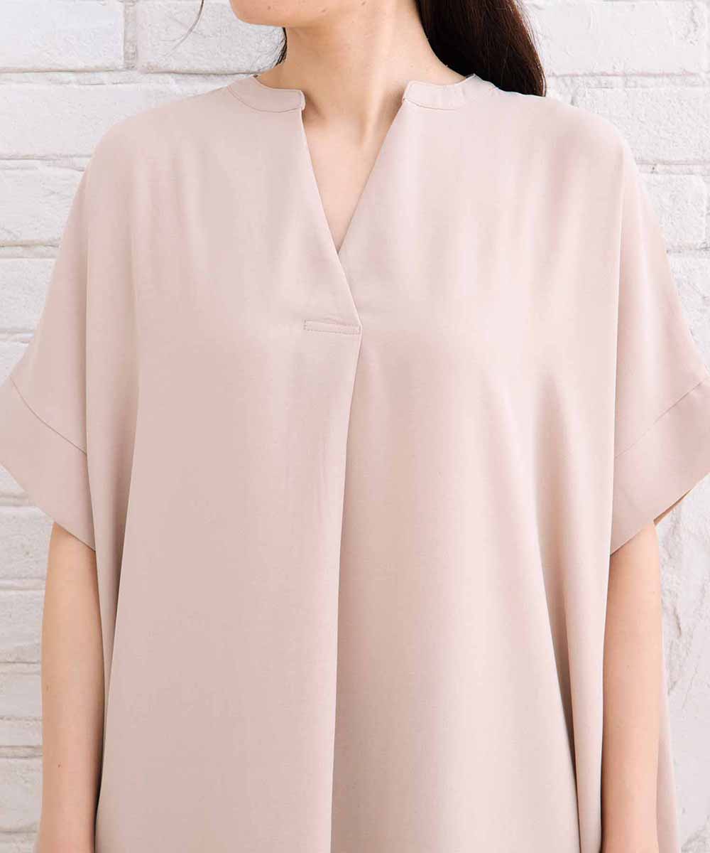 【sabstreet bis】ライトジョーゼットスキッパーワンピース