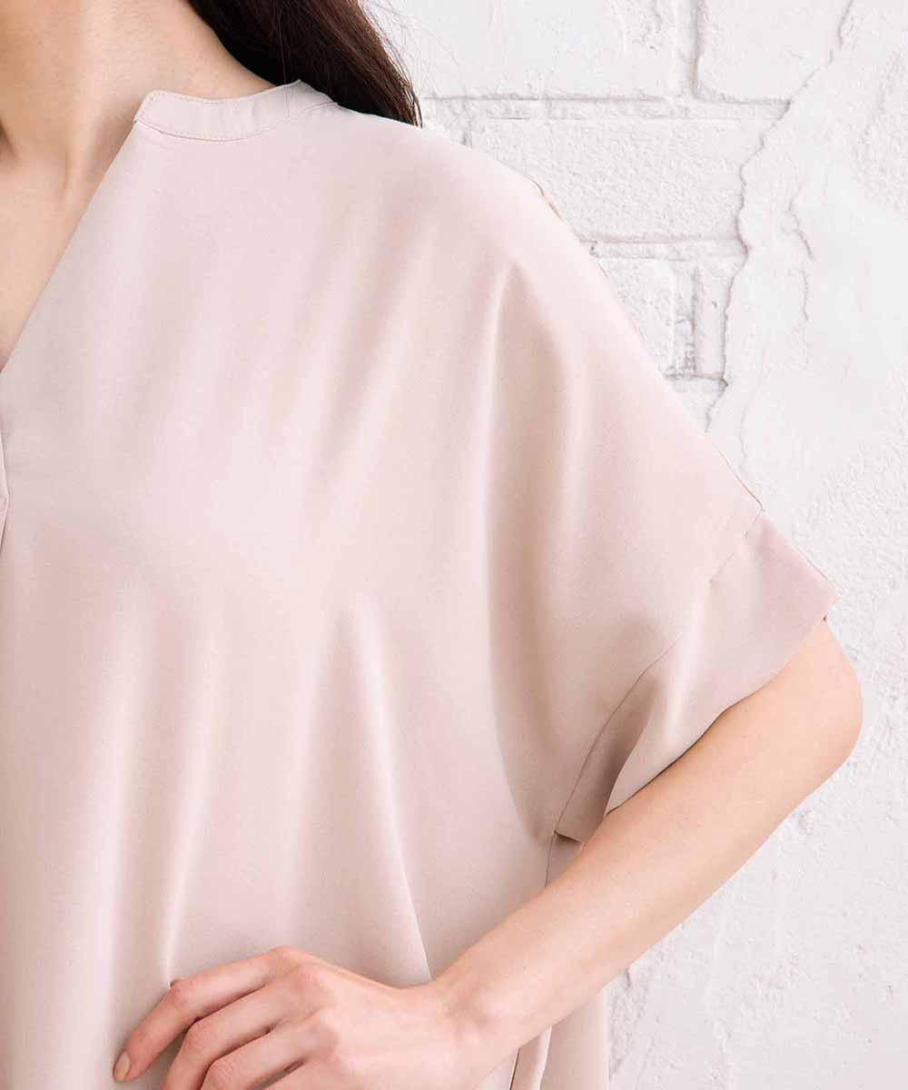 【sabstreet bis】ライトジョーゼットスキッパーワンピース