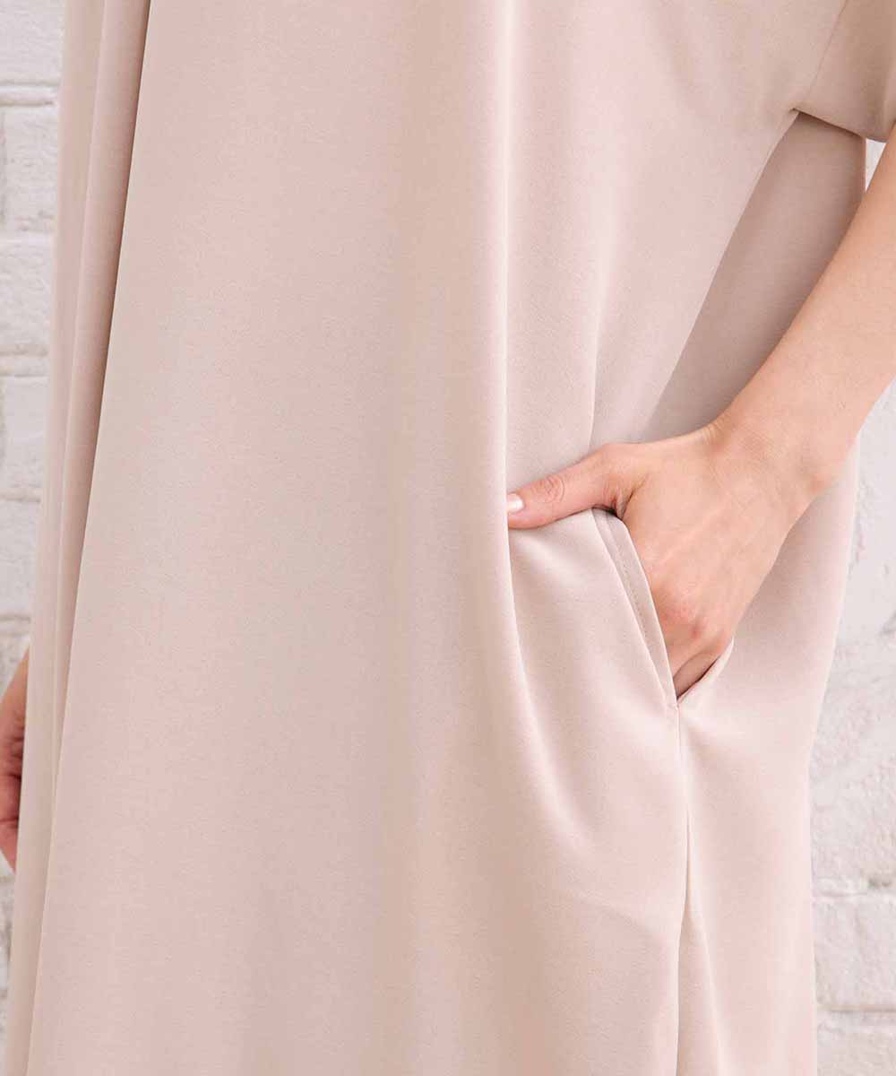 【sabstreet bis】ライトジョーゼットスキッパーワンピース